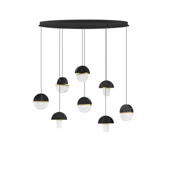 DORIN LED VISILICA CRNA/STAKLO 48W IP20 3000K TRIAK PRIGUŠLJIVA