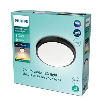 DORIS PHILIPS LED stropna svjetiljka CL257 okrugla 17W 27K B IP44
