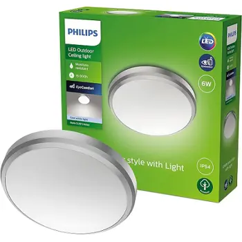 DORIS PHILIPS LED stropna svjetiljka 6W 40K nikal IP54