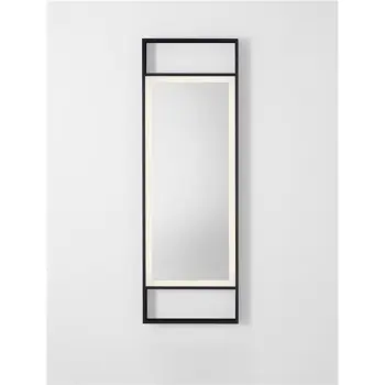 DOUL OGLEDALO S LED RASVJETOM 37Watt 385lm IP44 4000K CRNA