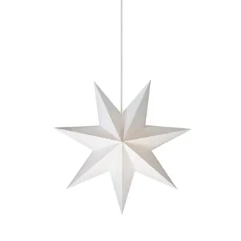 DUVA VISILICA ZVIJEZDA BIJELA 45cm 1/E14/3,5m