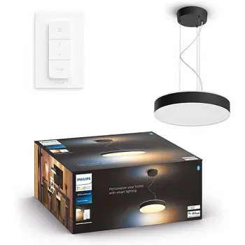 ENRAVE PHILIPS HUE pametna LED viseća svjetiljka crna + Hue Dimmer Switch