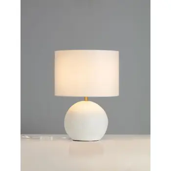 EVER 30 STOLNA SVJETILJKA BIJELA/TKANINA E27 1X12W IP20