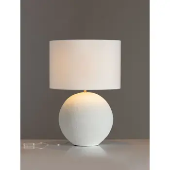 EVER 40 STOLNA SVJETILJKA BIJELA/TKANINA E27 1X12W IP20