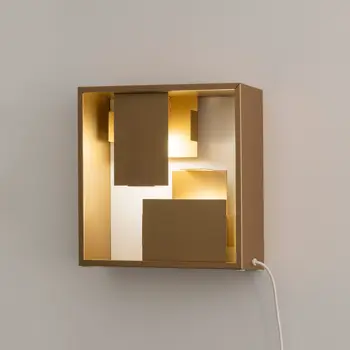 FATO STOLNA/ZIDNA LAMPA ZLATNA E14 MAX 4W