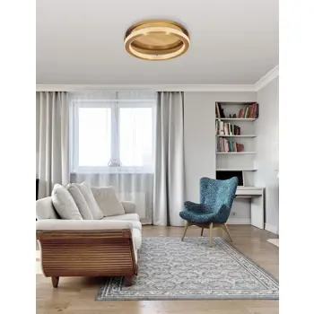 FIORE PLAFONSKA SVJETILJKA LED 40W/3000K/2139lm/DIMM/IP20/ZLATNA