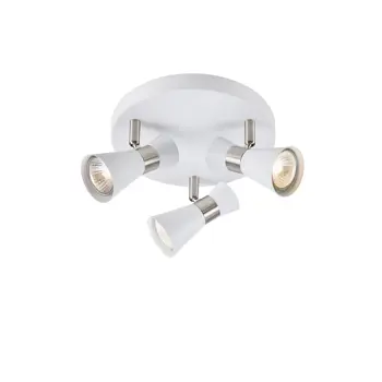 FOLIE REFLEKTOR ROUND 3L WHITE/SATIN NICKEL GU10