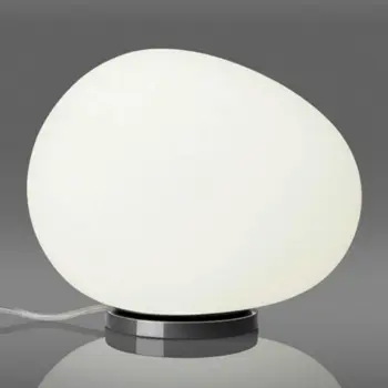 FOSCARINI GREGG MEDIA TAVOLO STOLNA LAMPA ON/OFF GRAFIT/BIJELA