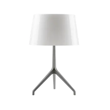 FOSCARINI LUMIERE XXL STOLNA LAMPA ALUMINIJ/BIJELA