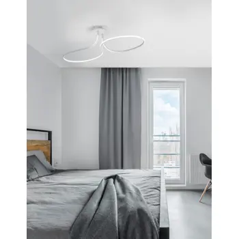 FUNGO PLAFONSKA SVJETILJKA LED 47W/3000K/2630lm/DIMM/IP20/BIJELA