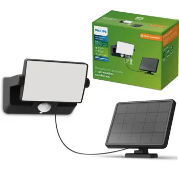 FYNS SECURITY PHILIPS solarna LED svjetiljka 8.2W 30K crna IR