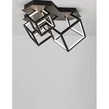GABBIA PLAFONSKA SVJETILJKA LED 69W/3000K/4830lm/DIMM/IP20/CRNA
