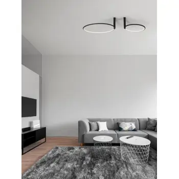 GARVE PLAFONSKA SVJETILJKA LED 70W/3000K/3150lm/DIMM/IP20/CRNA