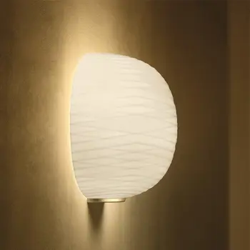 GEM SEMI ZIDNA LAMPA ZLATNA/BIJELA