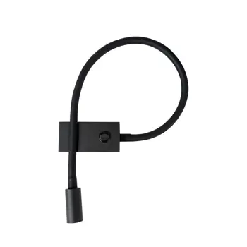 GENEVA ZIDNA LAMPA LED 3 WattW/3000K/190lm/IP20/CRNA
