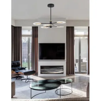 GENTI VISILICA LED 41W/3000K/2681lm/IP20/CRNA & ZLATNA