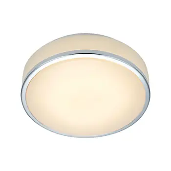 GLOBAL PLAFONJERA 22CM LED WHITE/CHROME FIXED LED IP44