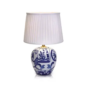 GÖTEBORG STOLNA LAMPA 1L 48CM BLUE/WHITE E27