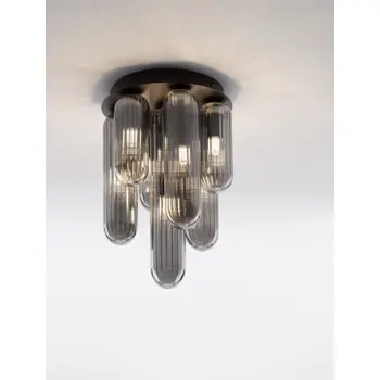 GUSTAVE PLAFONSKA LAMPA G9 /IP20/SIVA & MATT CRNA