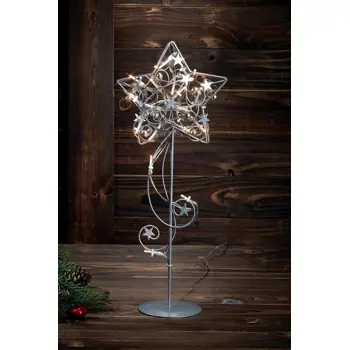 HAGABERG STOLNA LAMPA ZVIJEZDA LED 45CM SREBRNA BOJA 20x0,06W/LED/-