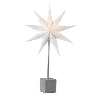 HARD STOLNA LAMPA ZVIJEZDA 58cm BIJELA 1x25W/E14/2,5m