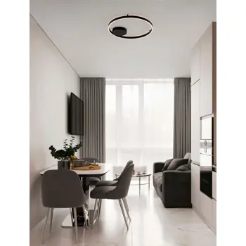 HEDRA PLAFONJERA/ZIDNA LAMPA LED /3000K/60W/4999Lm/CRNA