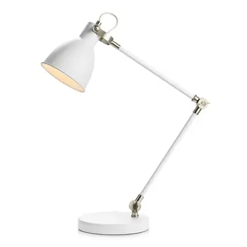 HOUSE STOLNA LAMPA 1L WHITE/STEEL E27