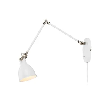 HOUSE ZIDNA SVJETILJKA 1L WHITE/STEEL E14