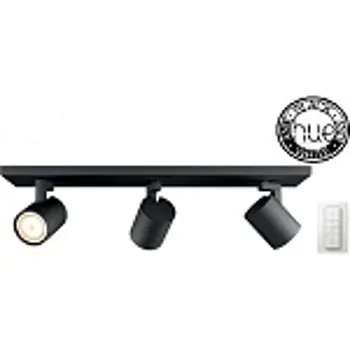 HUE LED REFLEKTOR 'RUNNER' 3XGU10/5,5W/230V/CRNI + DIMMER SWITCH