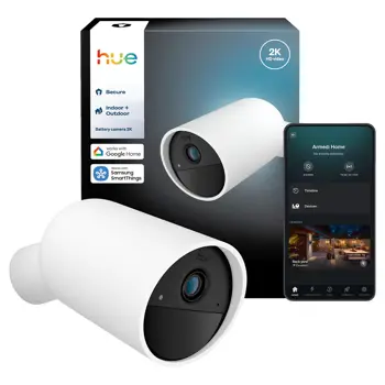 SECURE CAM PHILIPS HUE sigurnosna kamera 2K BATTERY bijela