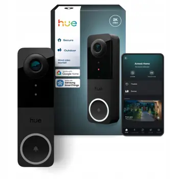 WIRED VIDEO PHILIPS HUE sigurnosna kamera DOORBELL CAMERA crna