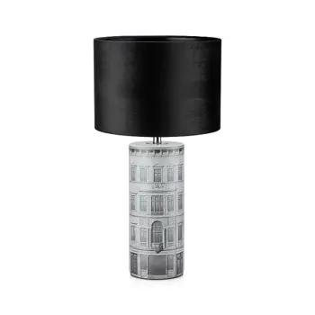 ICHI STOLNA LAMPA 1L GREY/BLACK E27