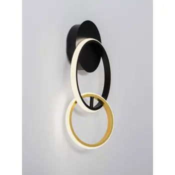 IMAR ZIDNA LAMPA LED/3200K/15W/762Lm/CRNA & GOLD