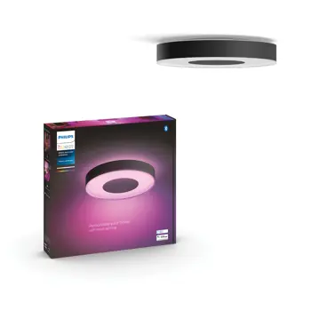 INFUSE PHILIPS HUE pametna LED stropna svjetiljka L crna
