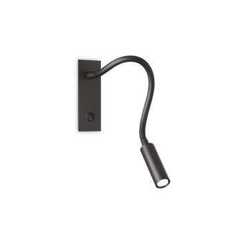 IO LED ZIDNA LAMPA AP CRNA