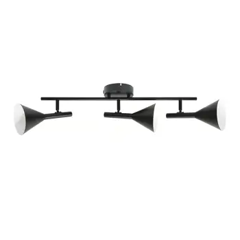 KELVIS 3-SPOT STROPNA SVJETILJKA CRNA GU10/12W/IP20/220-240V