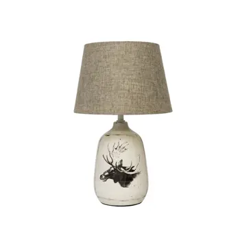 KERAMIČNA STOLNA LAMPA/E27/MAX 42W/OVALNA/S DIZAJNOM SOBA/BEŽ