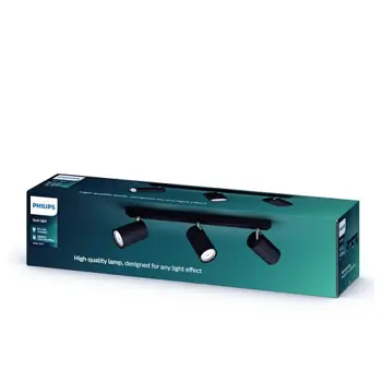 KOSIPO PHILIPS LED reflektor crni 3XGU10 230V