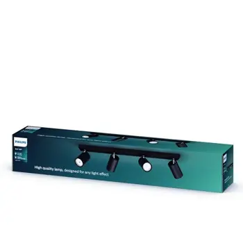 KOSIPO PHILIPS LED reflektor crni 4XGU10 230V