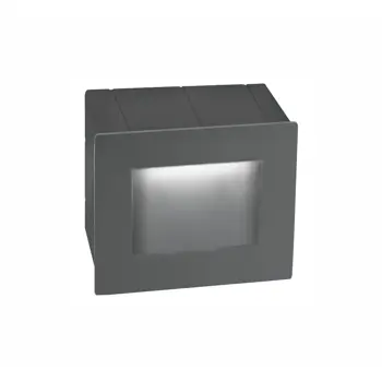 KRYPTON VANJSKA ZIDNA SVJETILJKA LED 3W/3000K/132lm/IP54/Tamno Siva