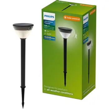 KYNA PHILIPS solarna LED svjetiljka viseći 3.8W 27K crna IR