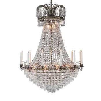 LÄCKÖ CROWN LUSTER 15L ANTIQUE/BRILLIANT E14
