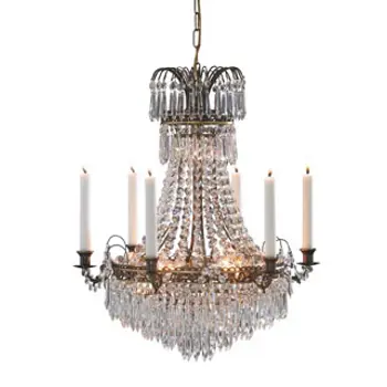 LÄCKÖ CROWN LUSTER 7L ANTIQUE/BRILLIANT E14