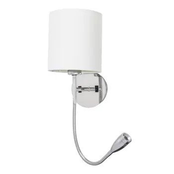 LARKIN ZIDNA SVJETILJKA E27 1X MAX 40 + LED 3/KROM/IP20/205lm