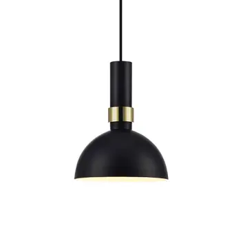 LARRY VISILICA 1L BLACK/BRUSHED BRASS E27