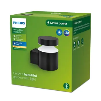 LAVEN PHILIPS vanjska LED svjetiljka White Ambiance 6W 27K crna