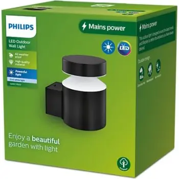 LAVEN PHILIPS vanjska LED svjetiljka White Ambiance 6W 40K crna
