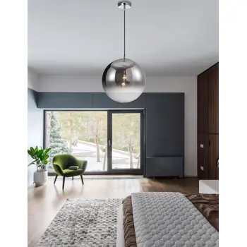 LAZIONE VISILICA  E27 /IP20/KROM & SMOKE