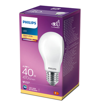 CONSUMER LED ŽARULJA classic 40W A60 E27 WW FR ND 1CT/10