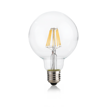 E27 GLOBO D095 08W 3000K / 1050lm CRI80 - Transparentna